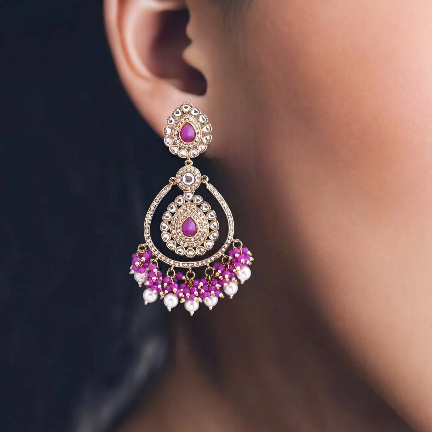 Purple Dima Chandbalis - Image 2
