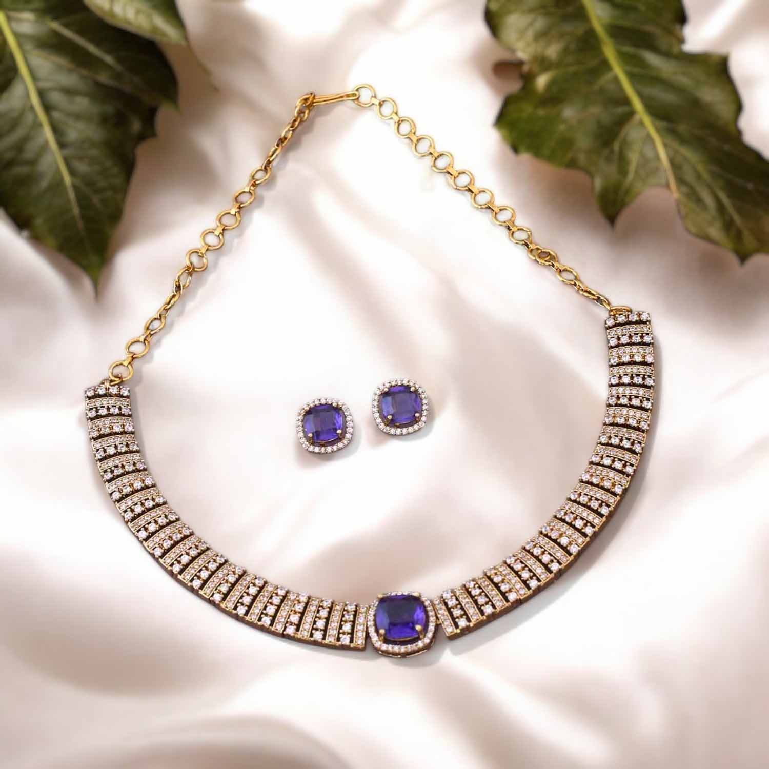 Purple Elien Hasli Victorian Jewellery Set- New Arrival