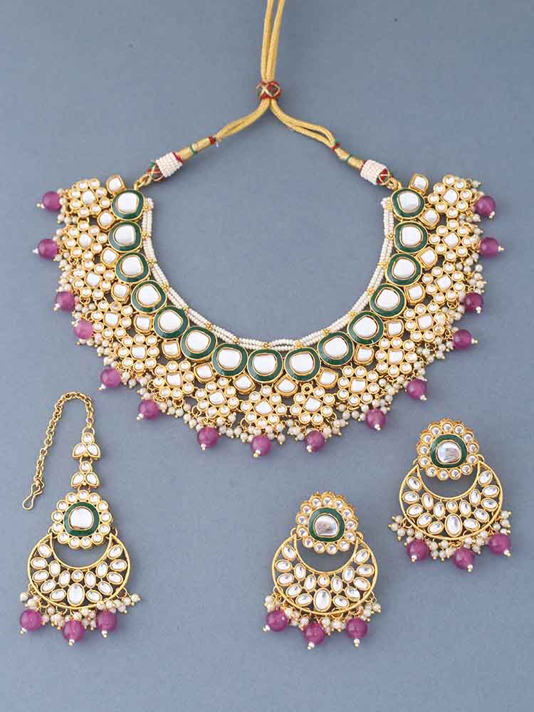 Purple Namita Jewellery Set - Image 3