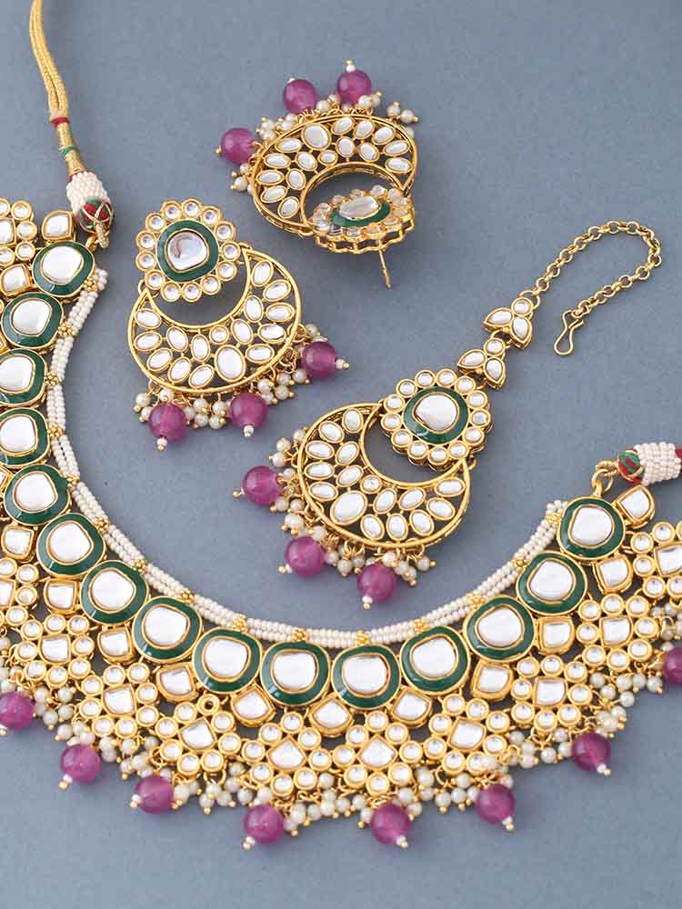 Purple Namita Jewellery Set - Image 4