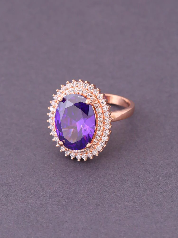 Purple Ourania Adjustable Ring - Image 3