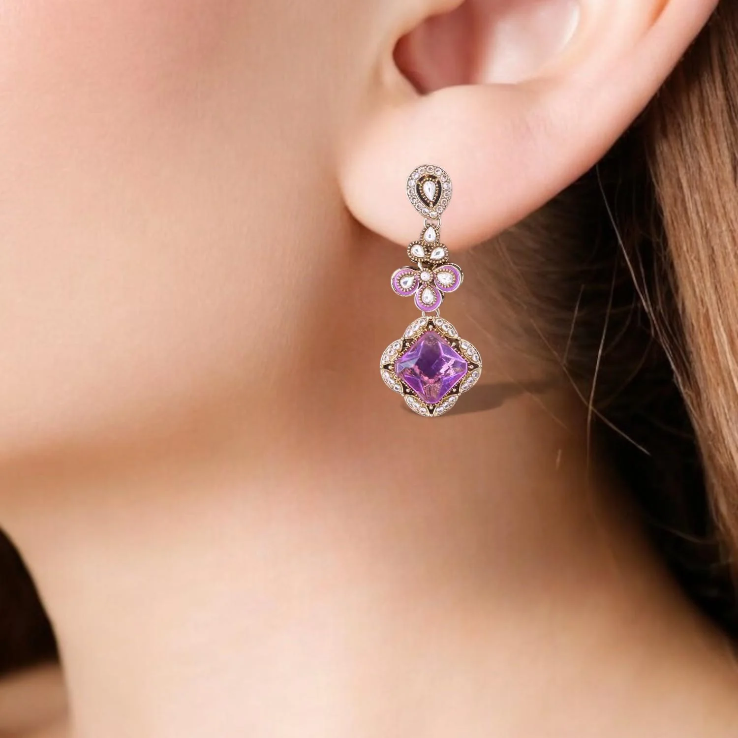 Purple Parisa Danglers - Image 2