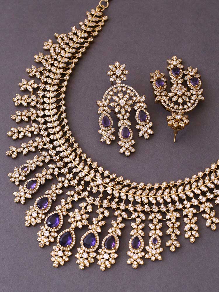 Purple Presley Victorian Jewellery Set - New Arrival - Image 4