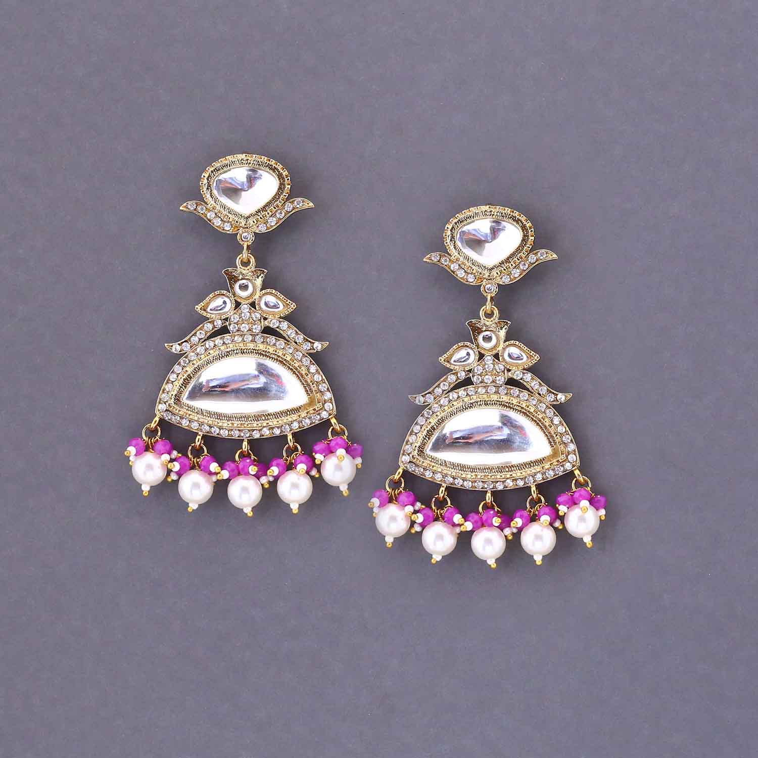 Purple Shahruh Danglers - Image 2
