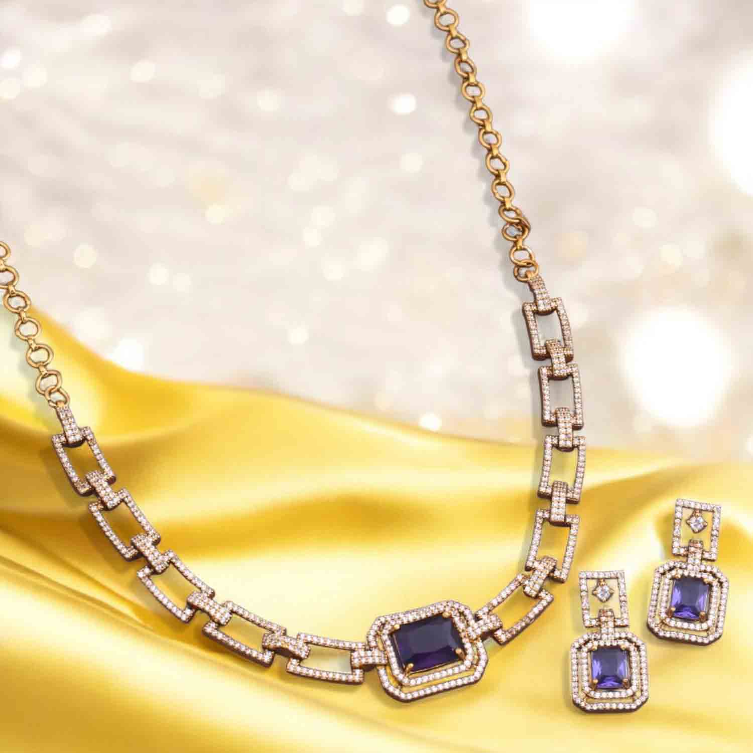 Purple Wisia Victorian Jewellery Set - New Arrival - Image 2