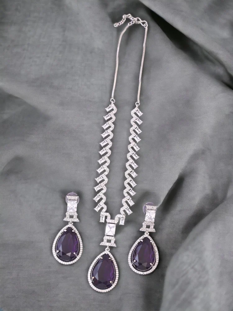 Purple Xandra Pendant Set - Image 2
