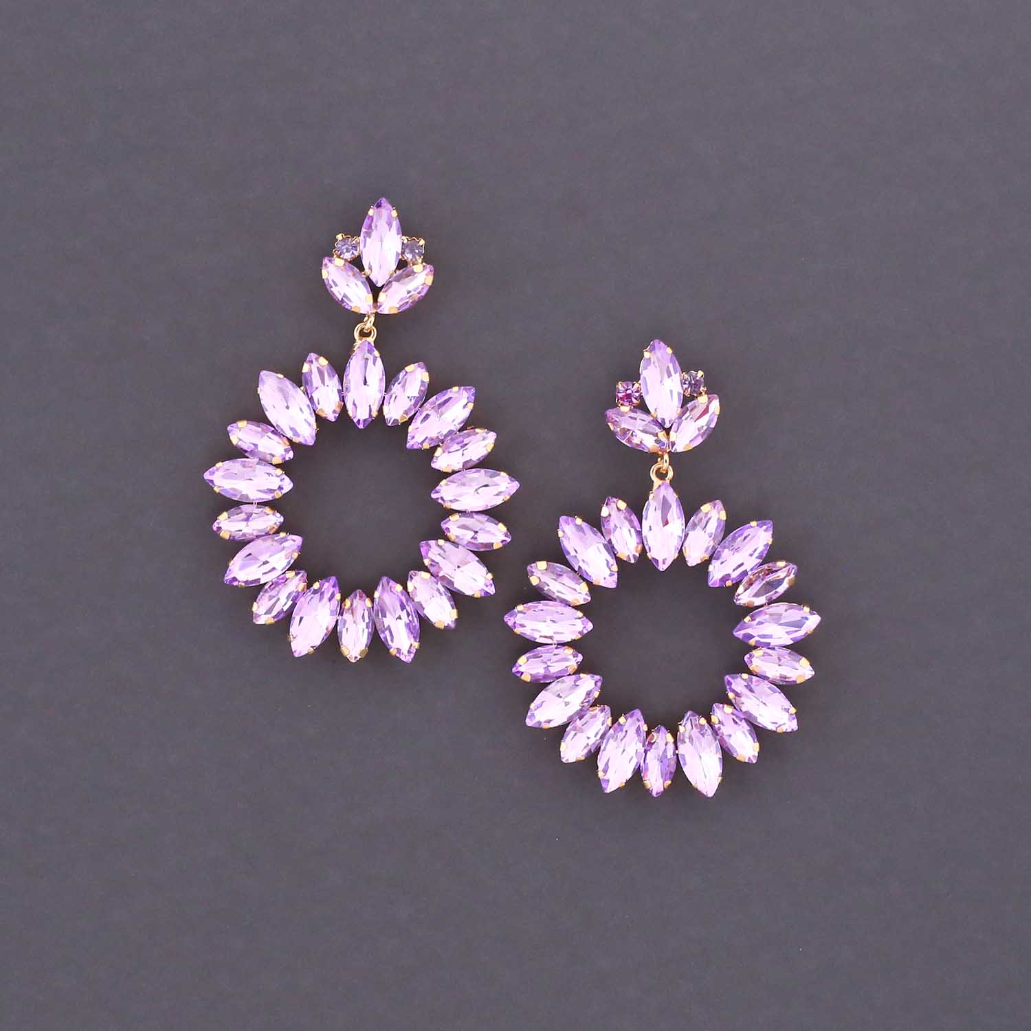Purple Zinachi Chandbalis - Image 3