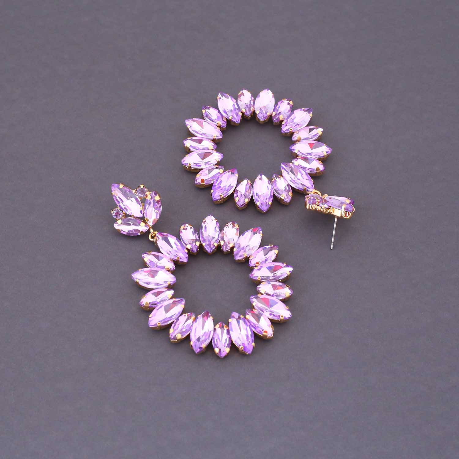 Purple Zinachi Chandbalis - Image 4