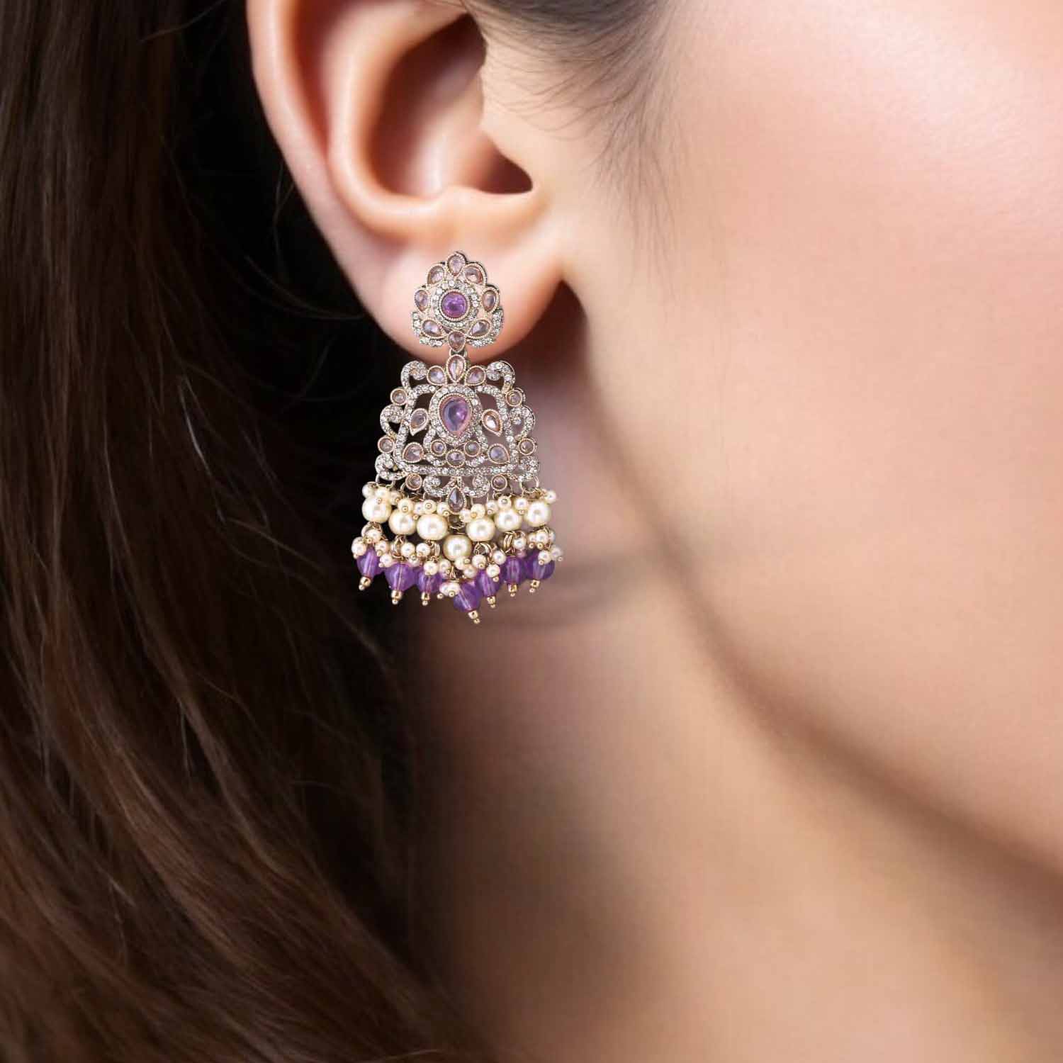 Purple Zulekha Danglers - Image 2