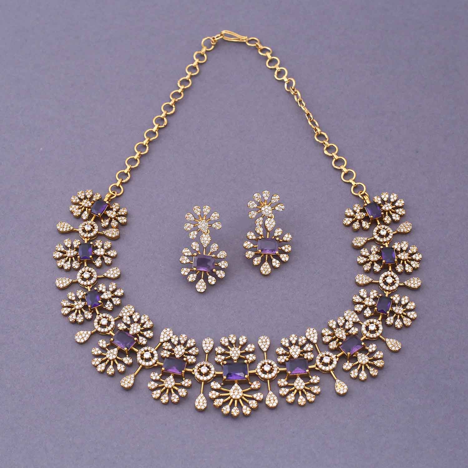 Purple Zuni Victorian Jewellery Set - New Arrival - Image 3