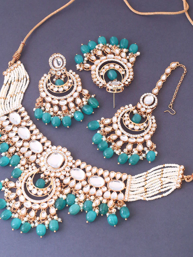 Rama Arpani Kundan Jewellery Set - Image 5