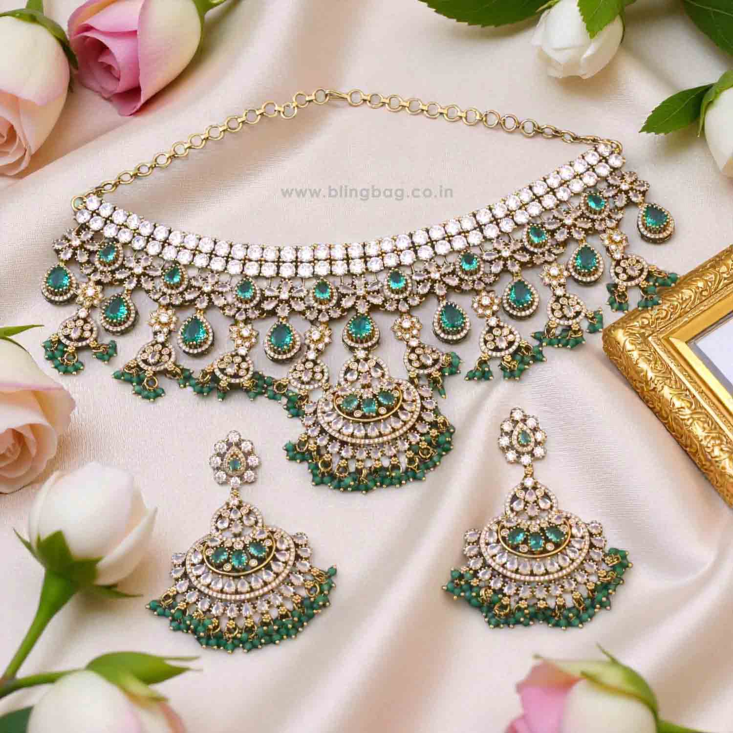Rama Jaselle Victorian Jewellery Set - New Arrival - Image 2