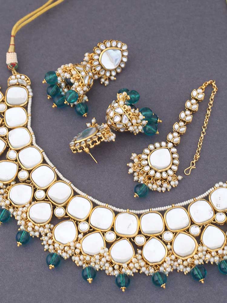 Rama Kusuma Kundan Jewellery Set - Image 4
