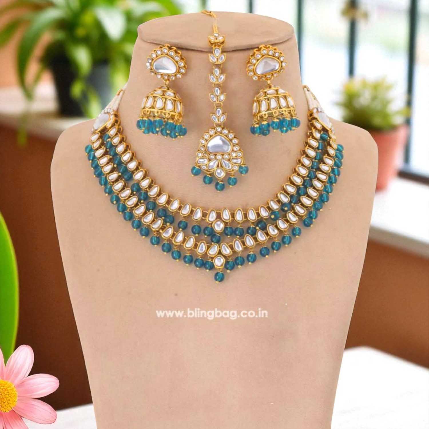Rama Parini Kundan Jewellery Set - Image 2