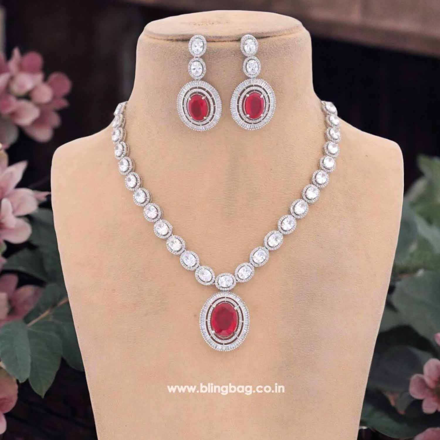 Rani Aaima Zirconia Jewellery Set - Image 3