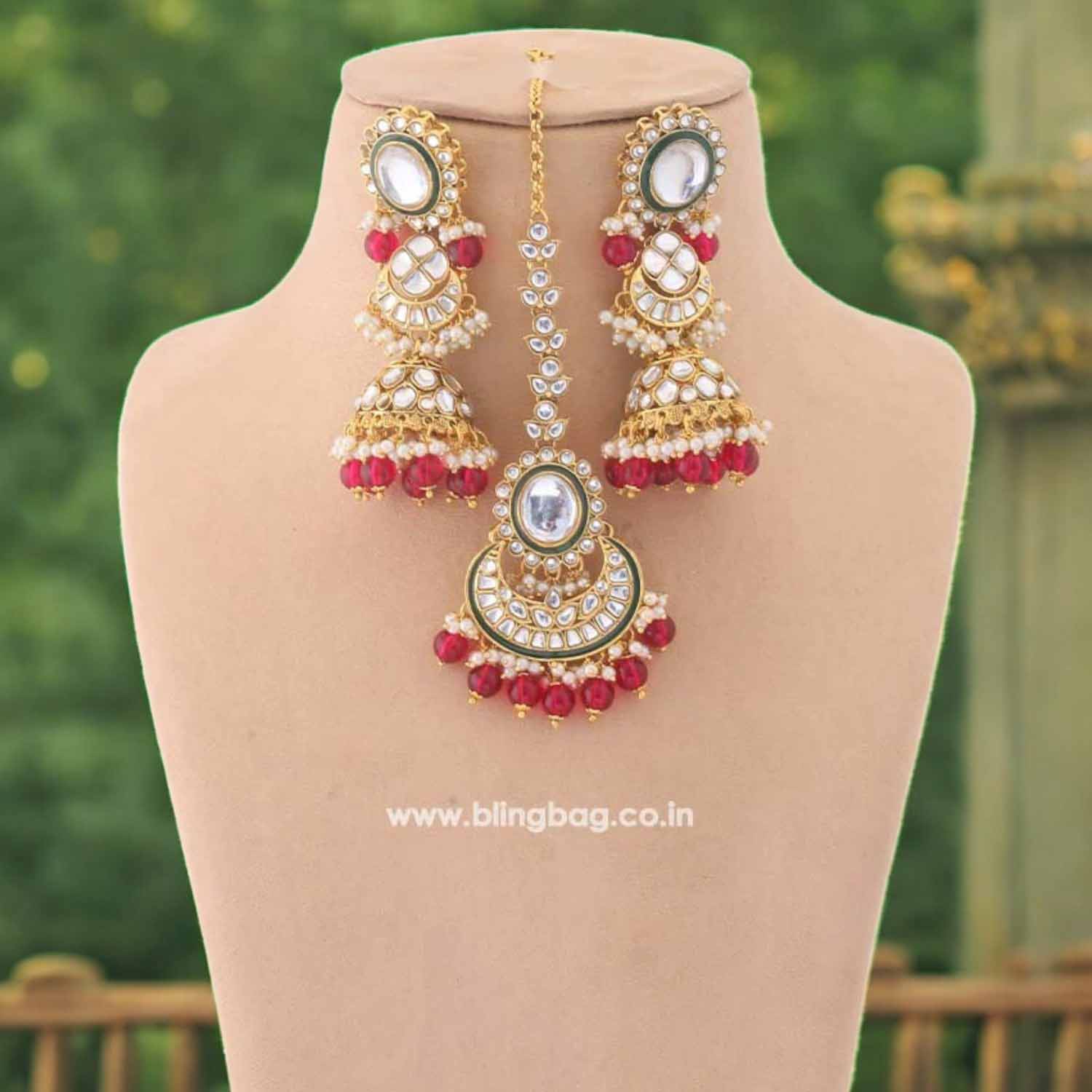Rani Abhilasha Kundan Jewellery Set - Image 4