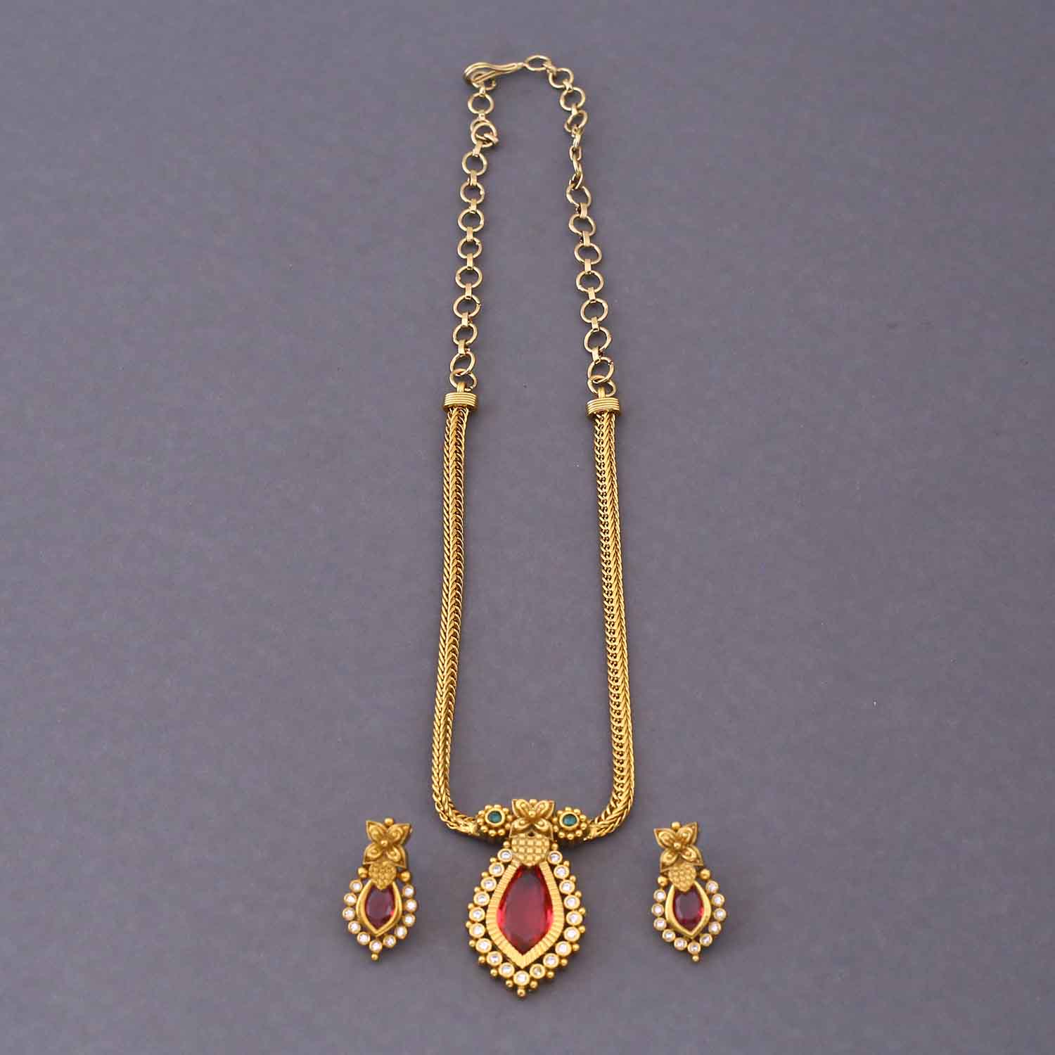 Rani Aishren Antique Jewellery Set - New Arrival - Image 4