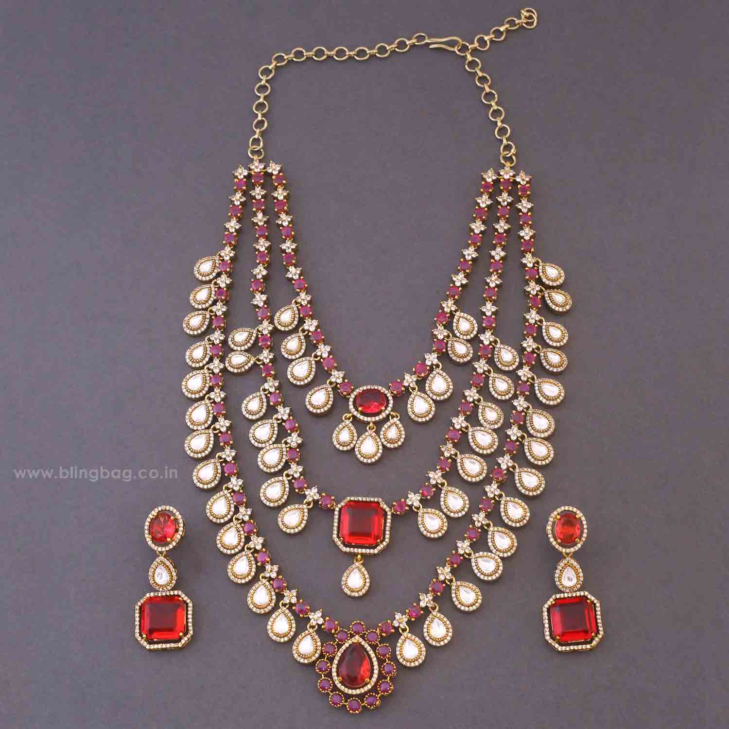 Rani Alishia Victorian Jewellery Set - New Arrival - Image 4