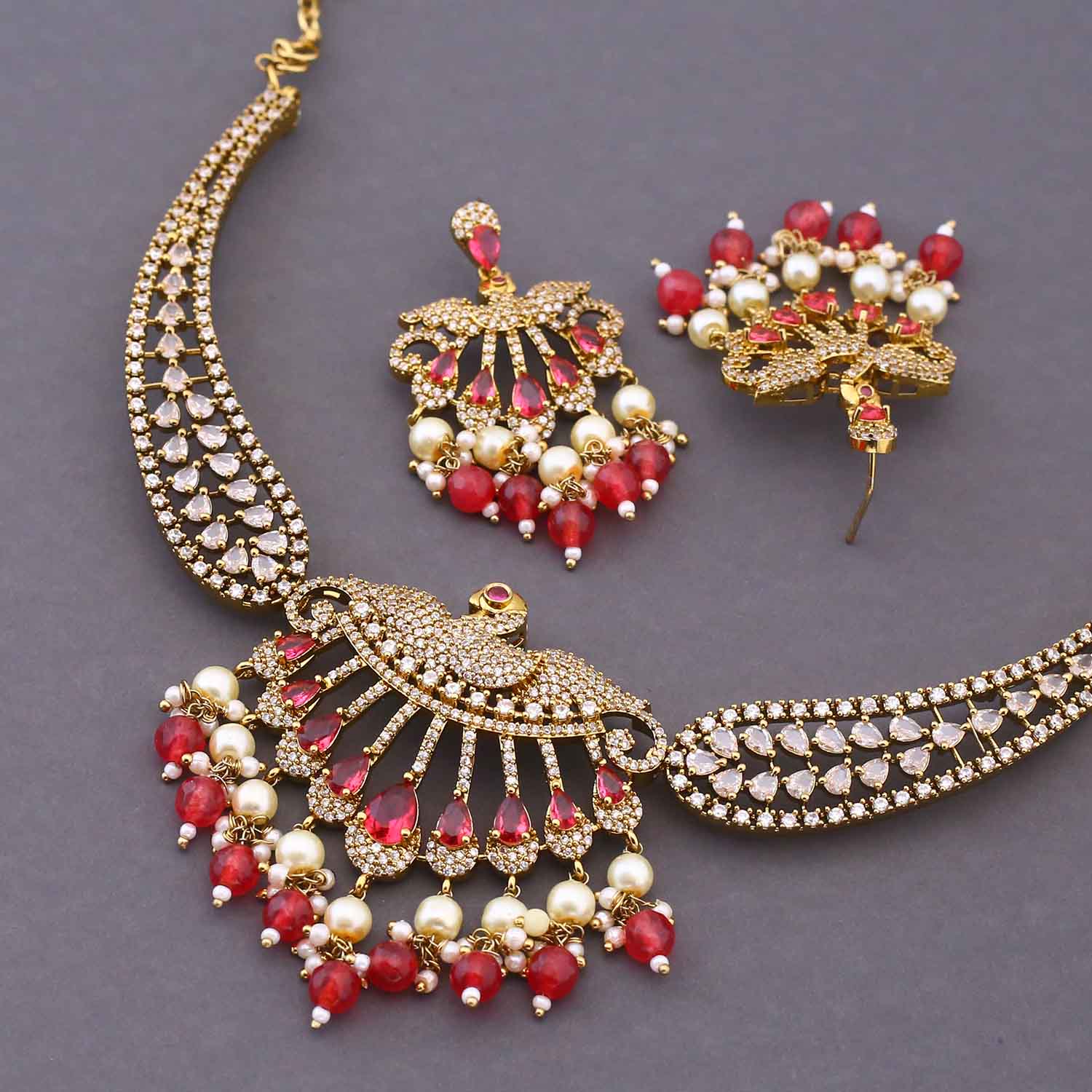 Rani Allia Hasli Victorian Jewellery Set - New Arrival - Image 4