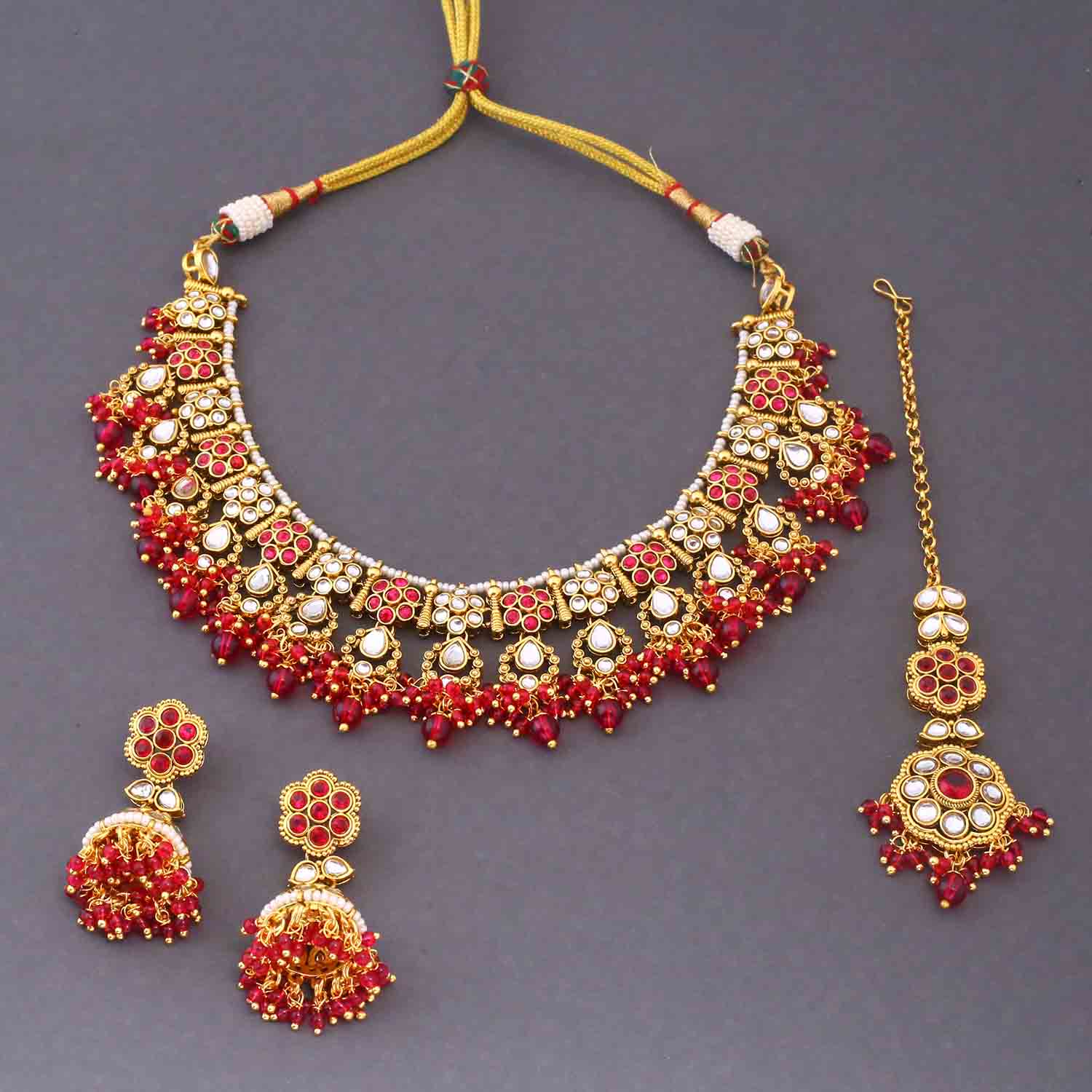 Rani Amita Kundan Jewellery Set - Image 4