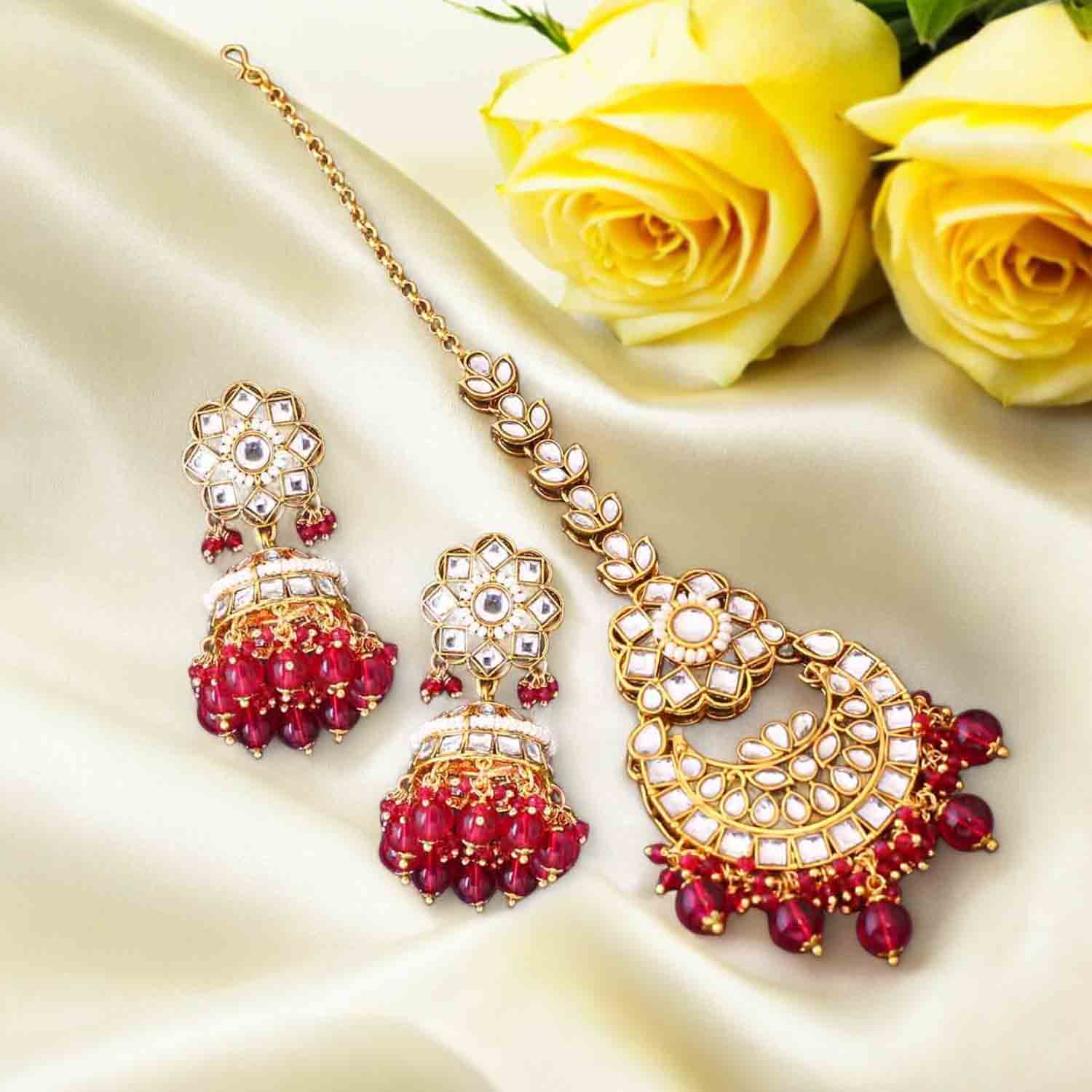 Rani Amla Maang Tikka Set
