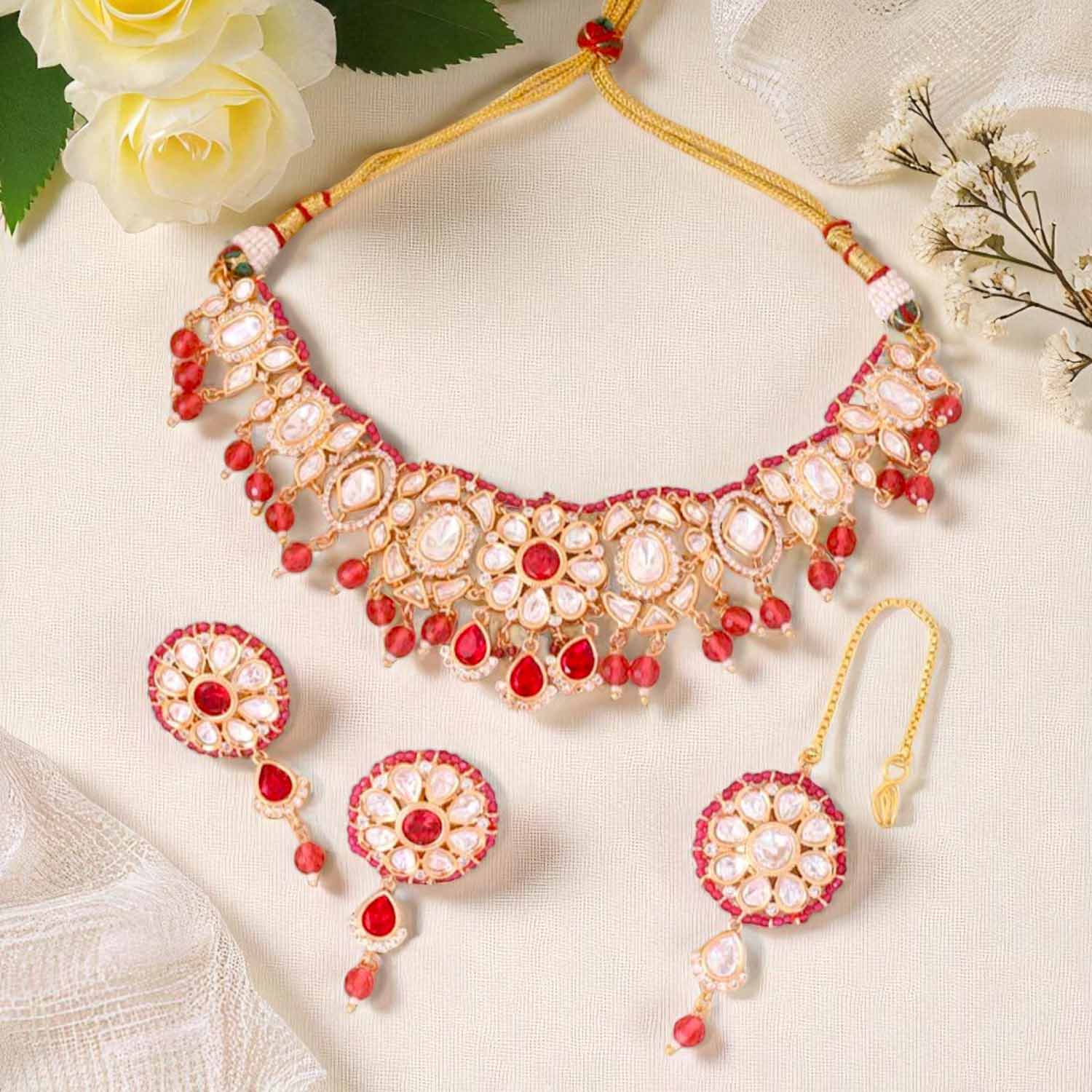Rani Anita Kundan Jewellery Set - EOSS - Image 2