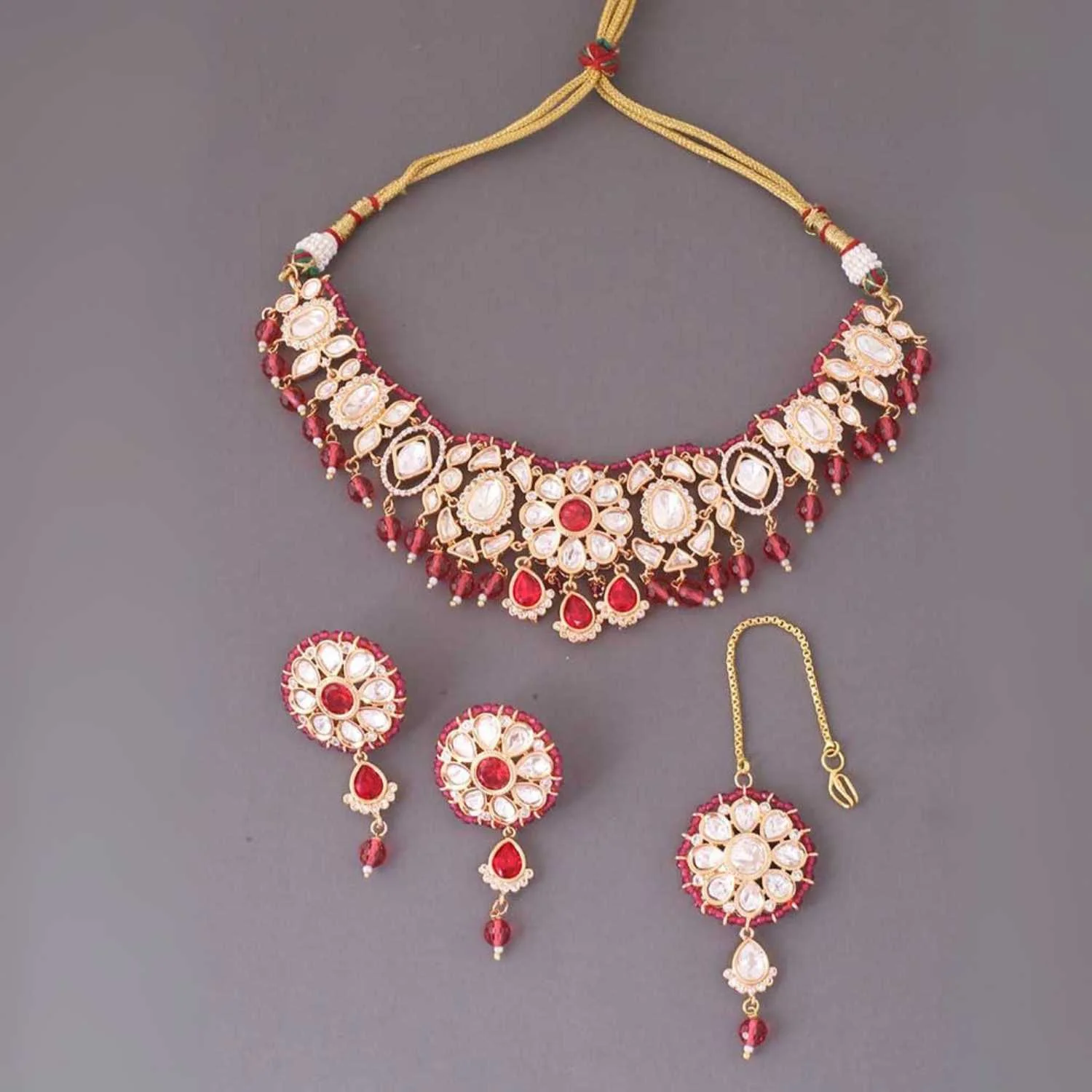 Rani Anita Kundan Jewellery Set - EOSS - Image 4