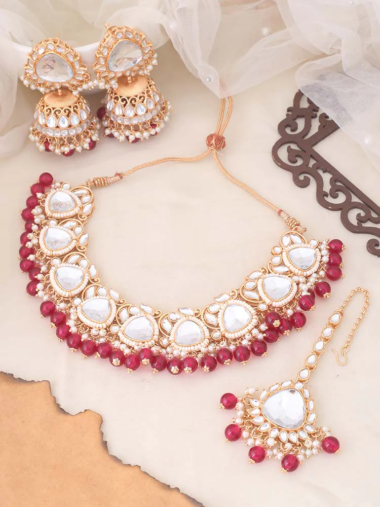 Rani Apurna Kundan Jewellery Set - Image 2