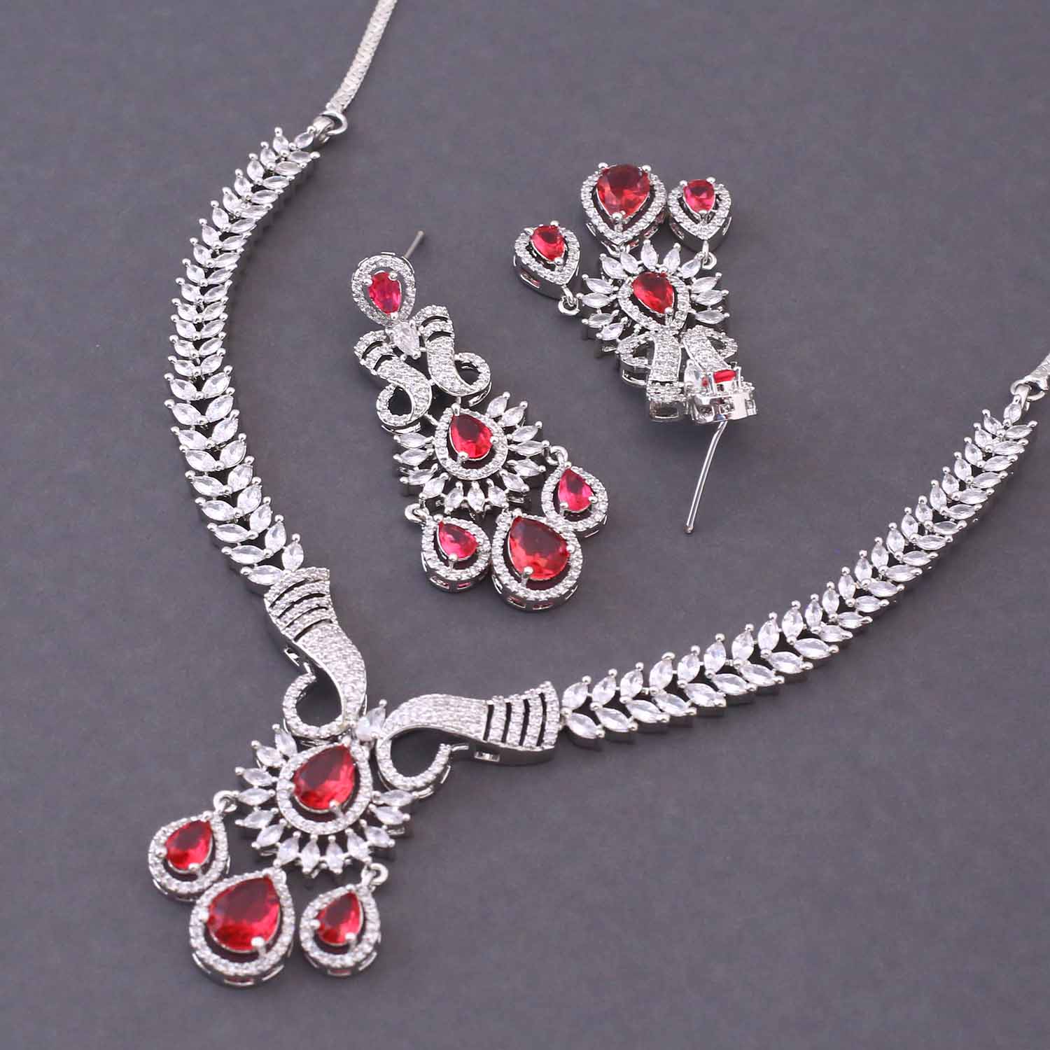 Rani Aqsa Zirconia Jewellery Set - Image 5