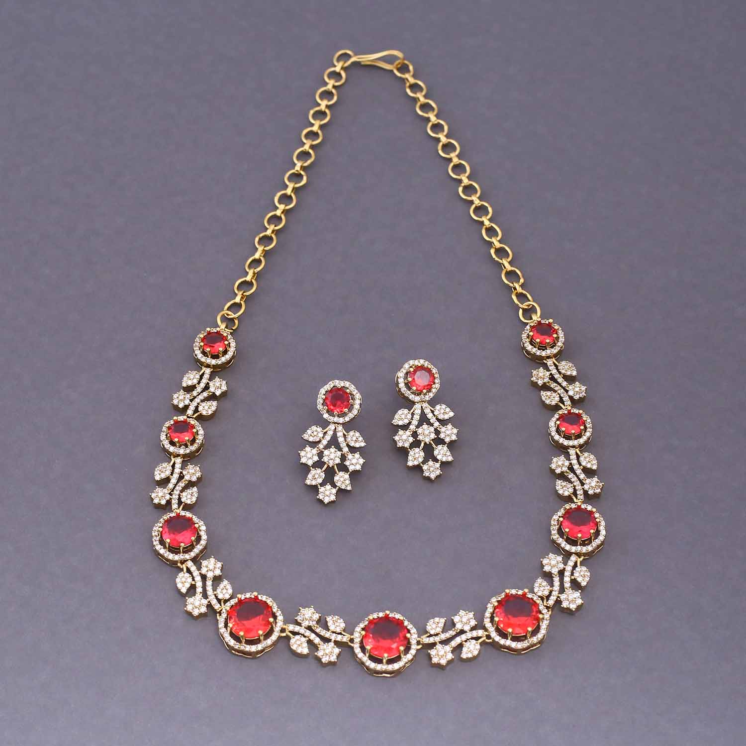 Rani Arilaa Victorian Jewellery Set - New Arrival - Image 3