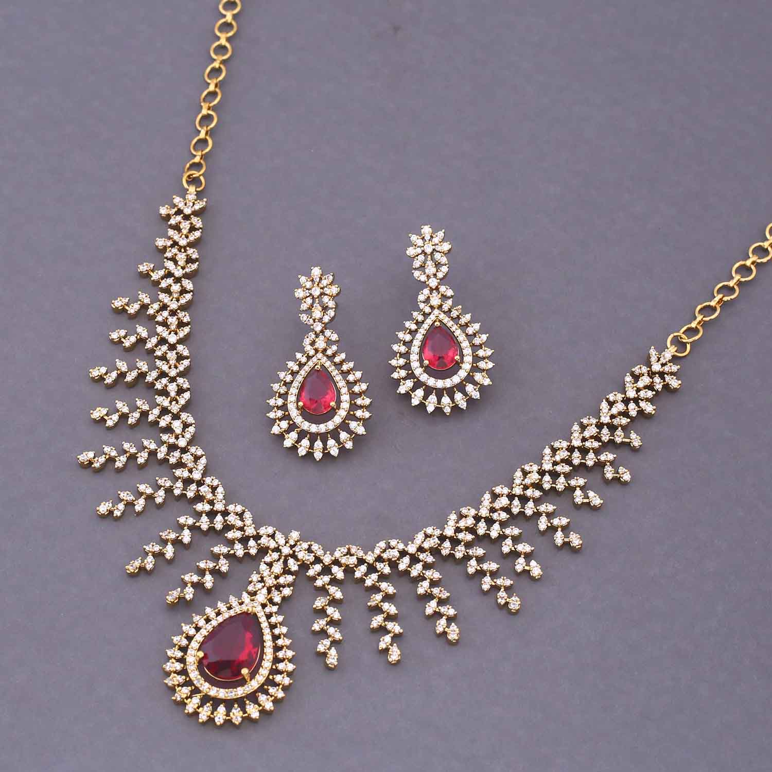 Rani Cameo Victorian Jewellery Set - New Arrival - Image 4