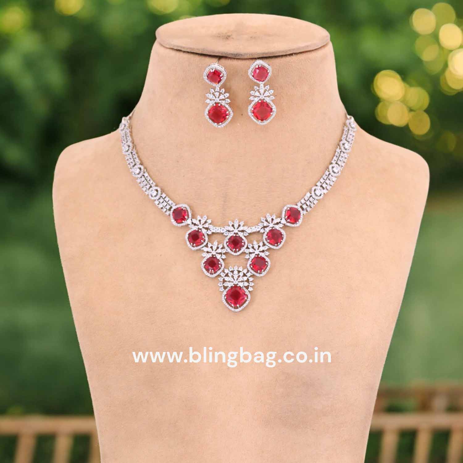 Rani Cosnie Zirconia Jewellery Set - Image 2
