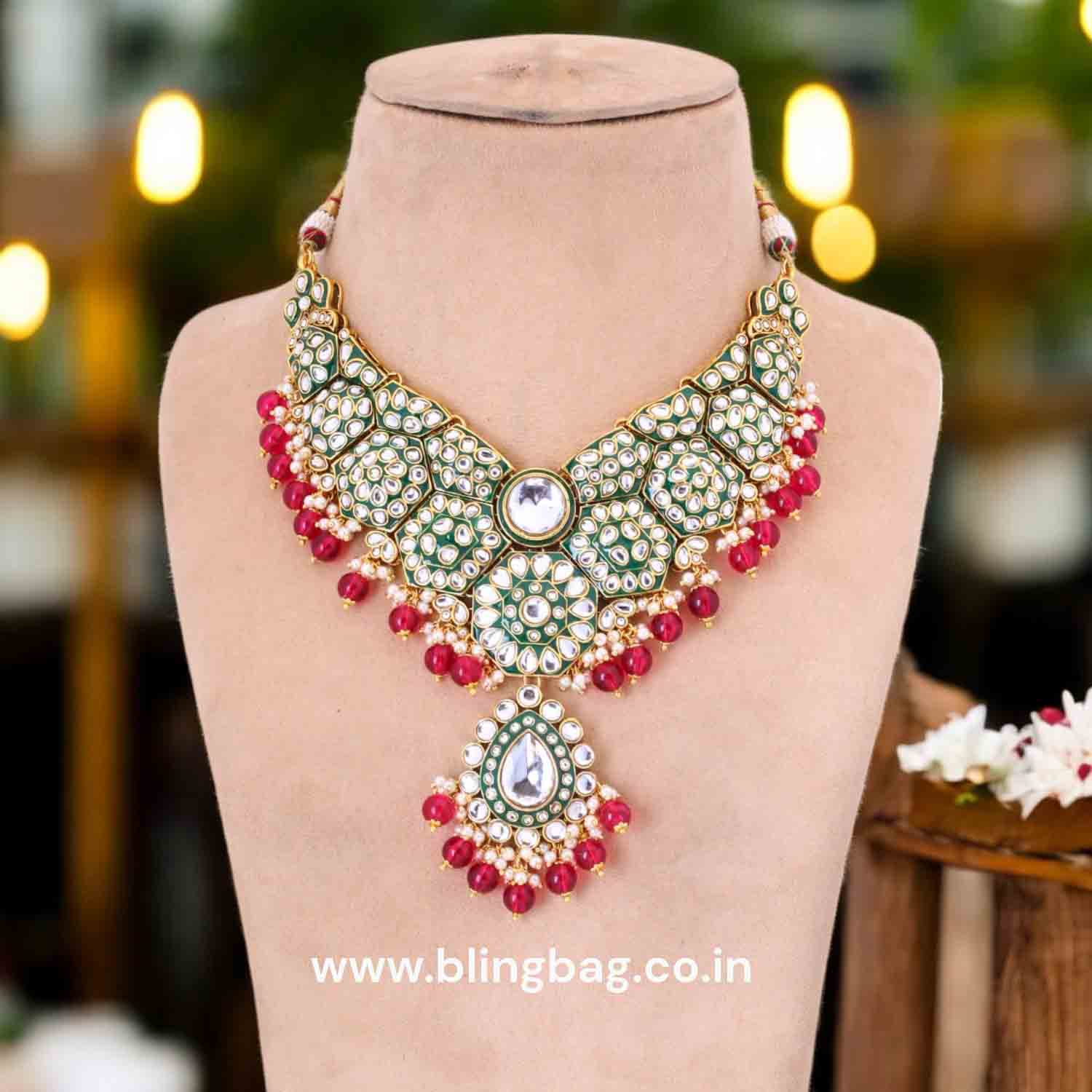 Rani Damayanti Kundan Jewellery Set - Image 2