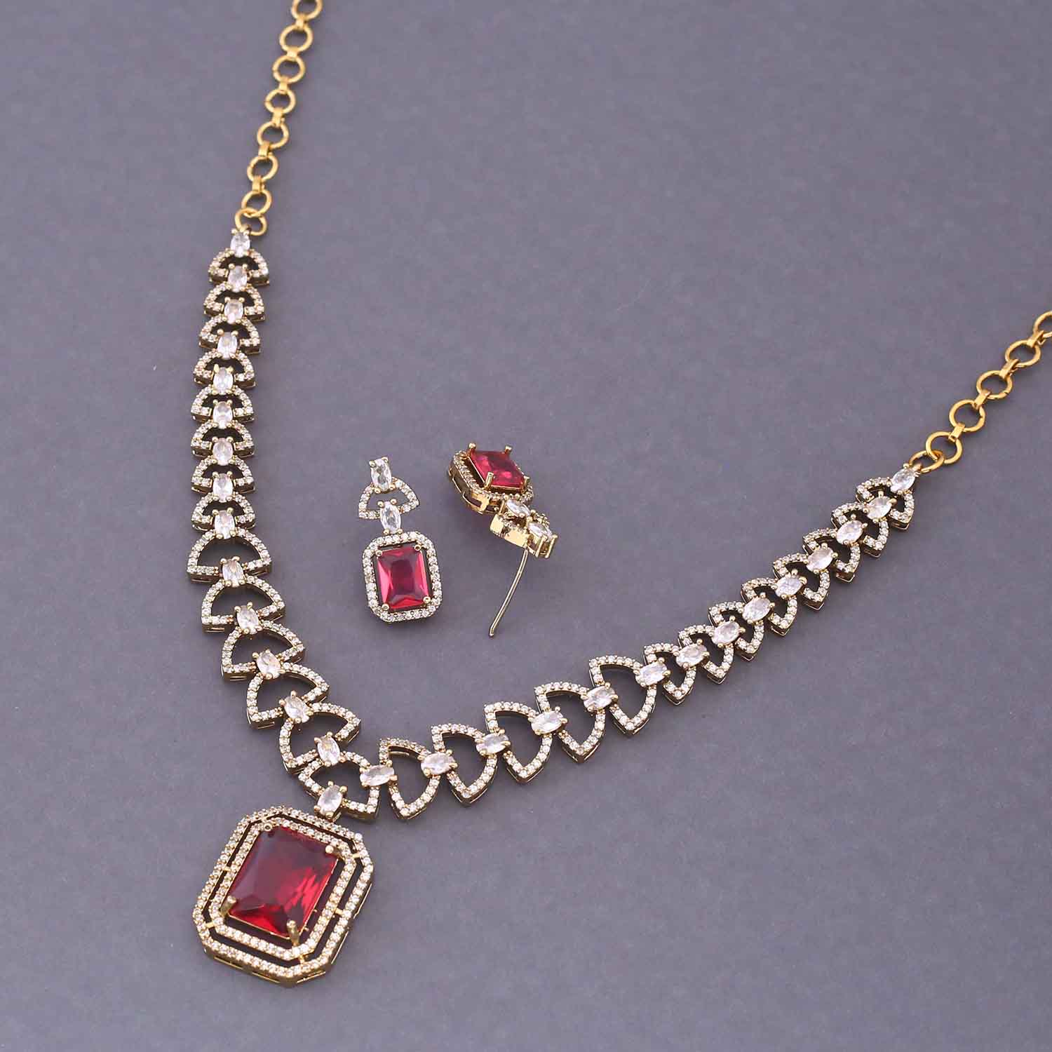 Rani Echoes Victorian Jewellery Set - New Arrival - Image 4