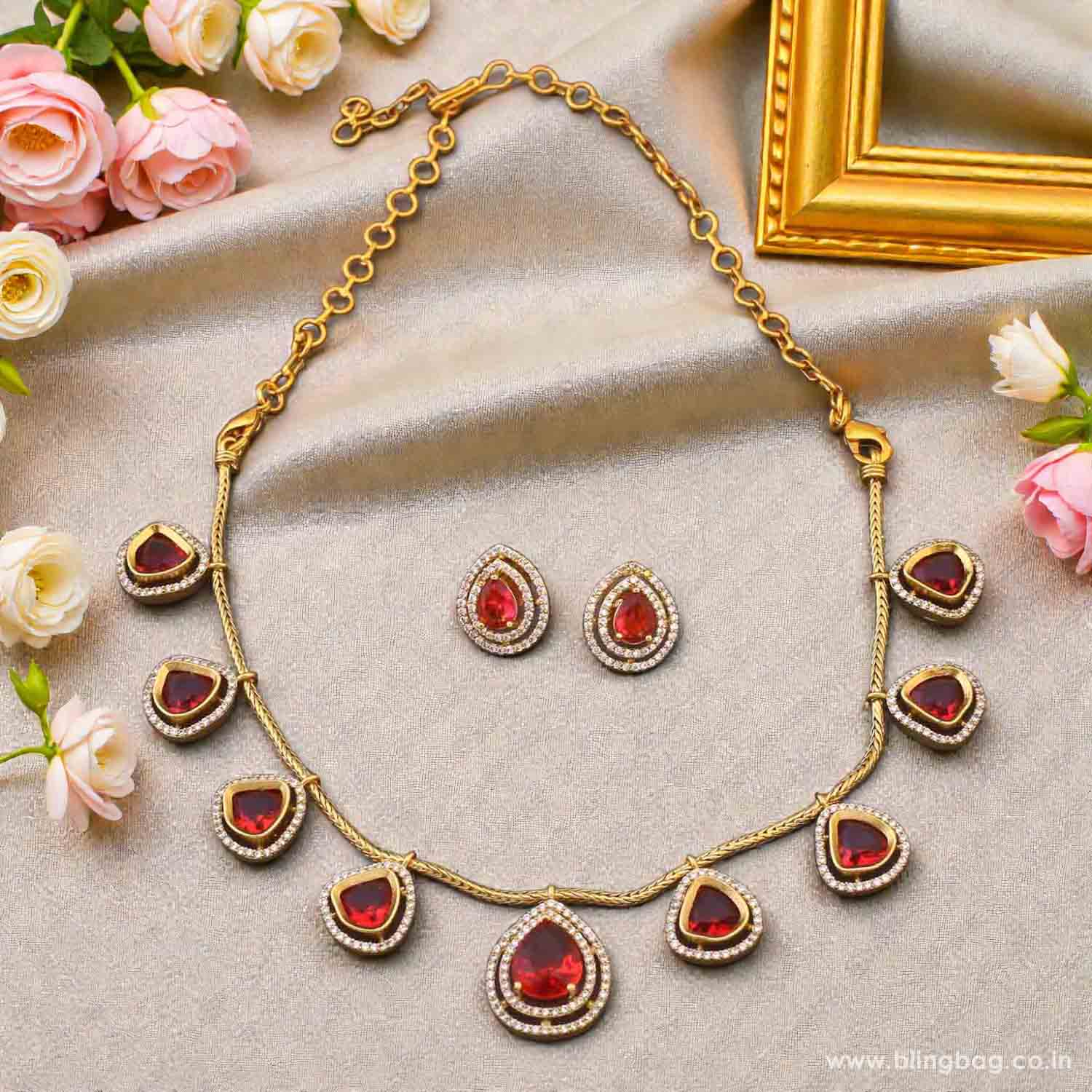 Rani Ellara Victorian Jewellery Set - New Arrival - Image 2