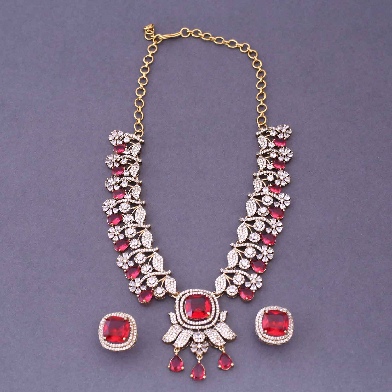 Rani Ema Victorian Jewellery Set - New Arrival - Image 4