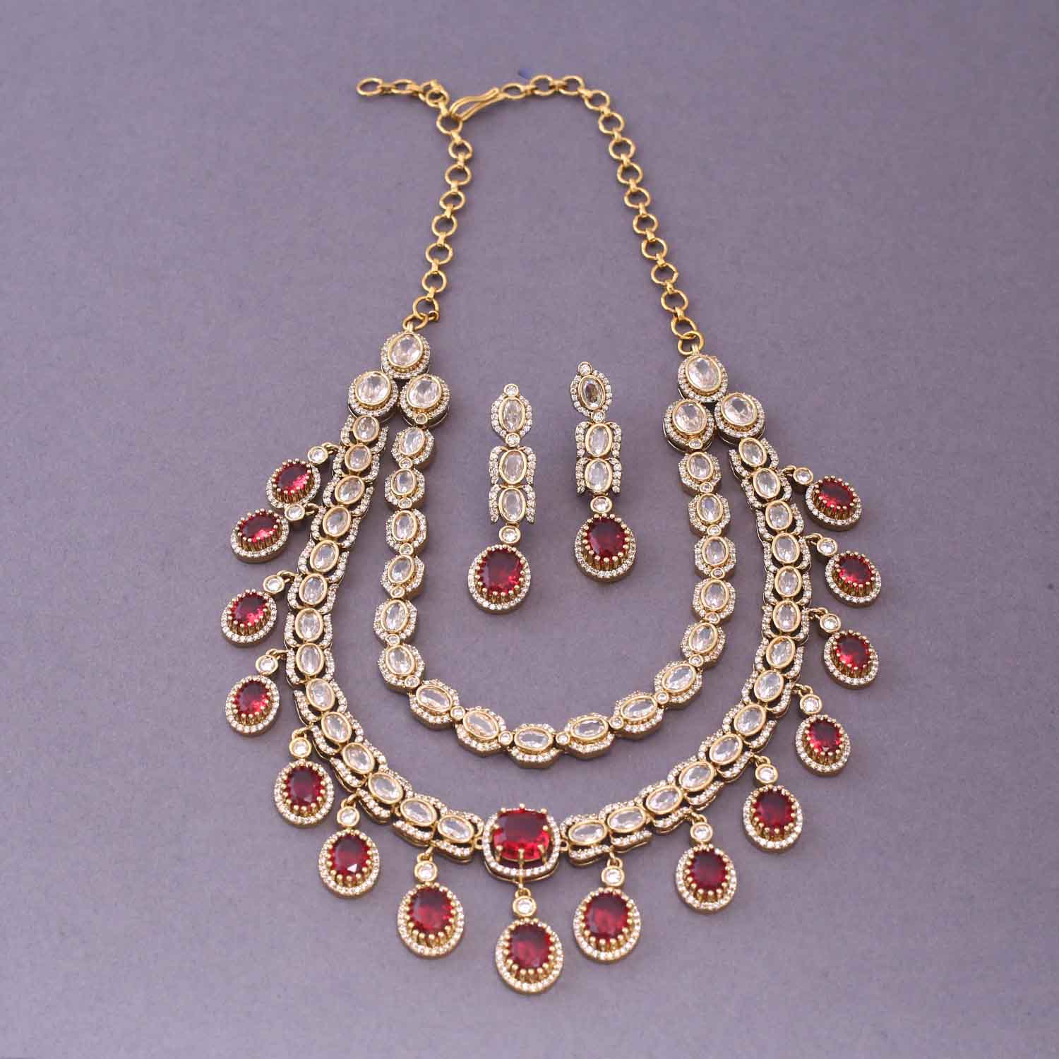Rani Enima Victorian Jewellery Set-New Arrival - Image 3