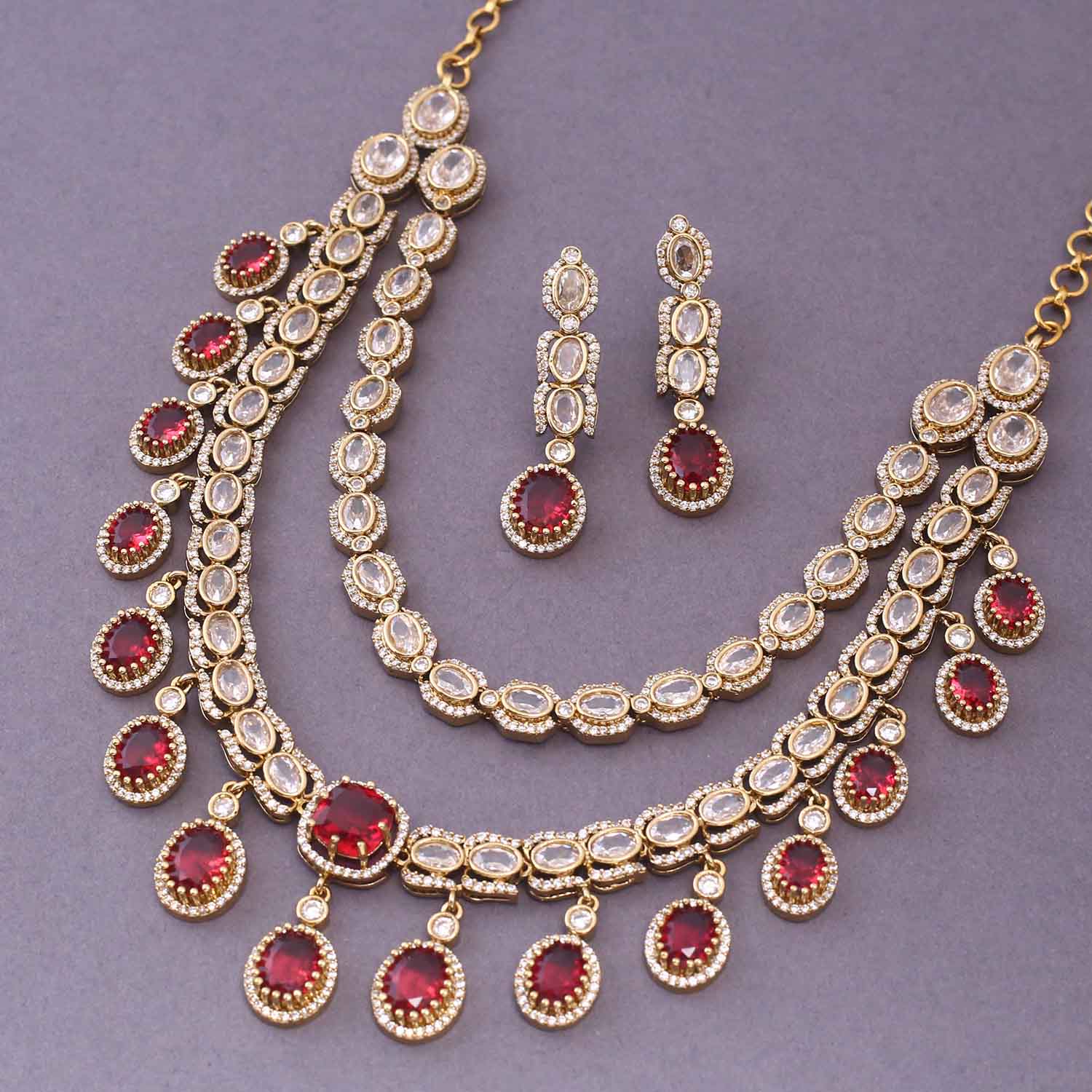 Rani Enima Victorian Jewellery Set-New Arrival - Image 4