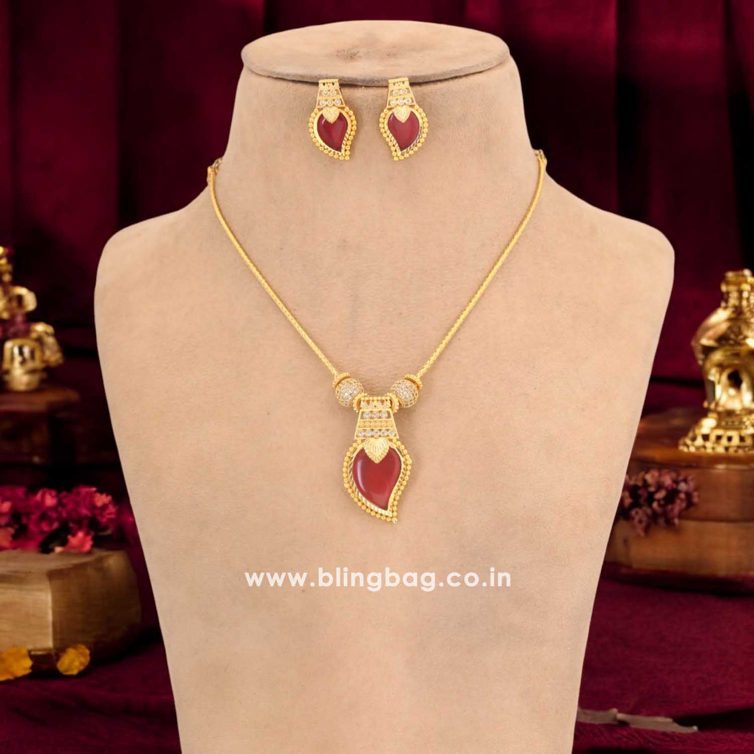 Rani Evhara Antique Pendant Set - New Arrival - Image 2