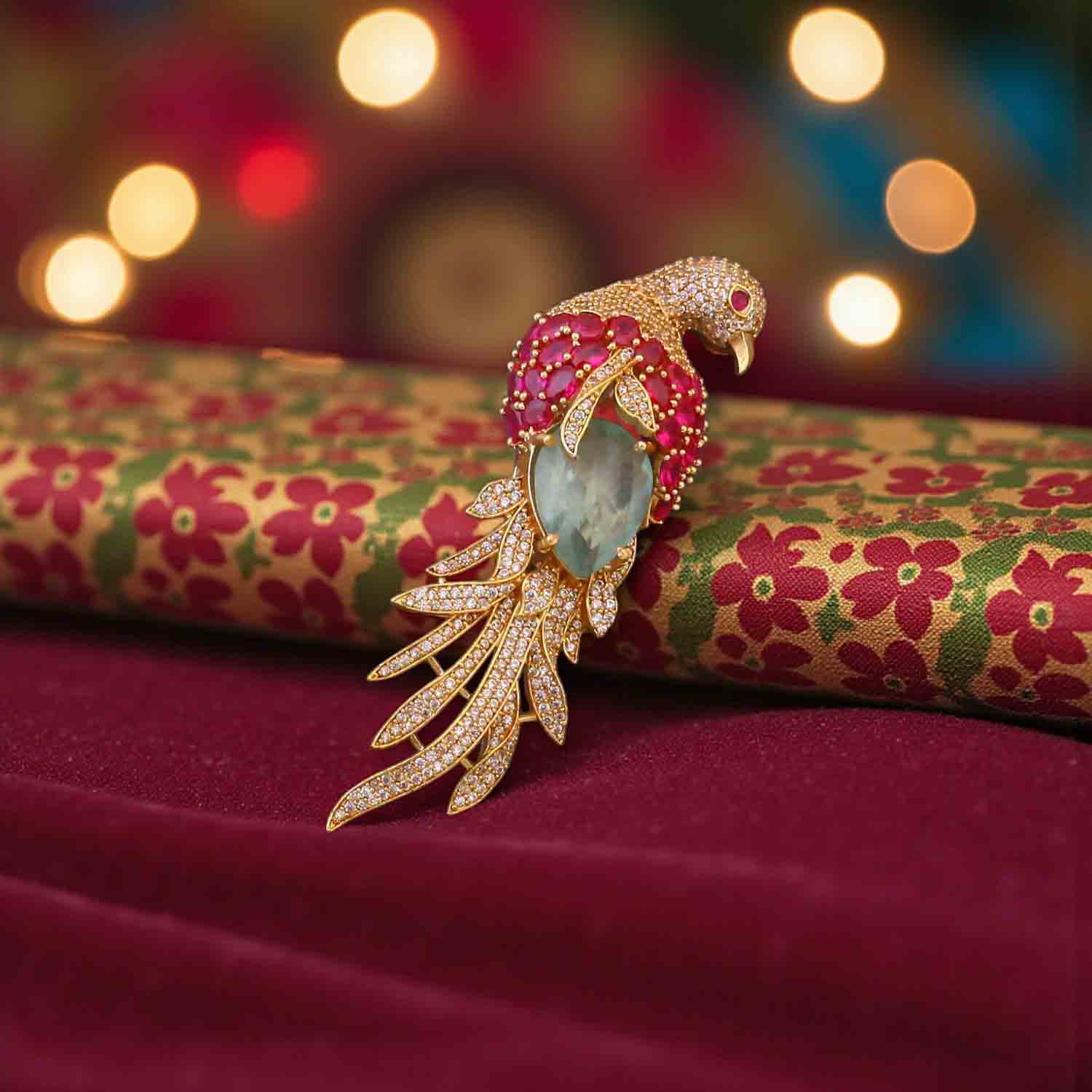 Rani Feather Brooch - Image 2