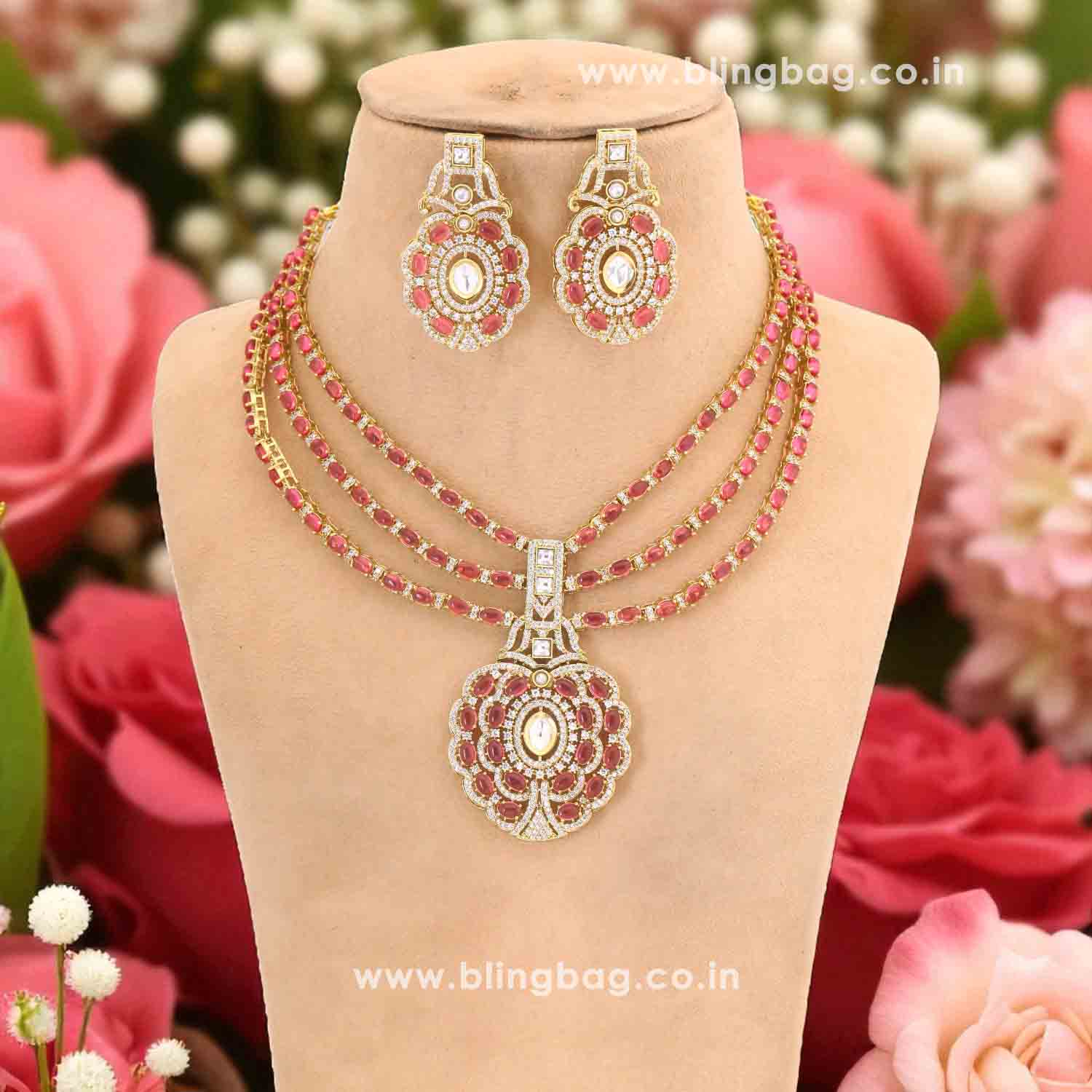 Rani Florina Victorian Jewellery Set - New Arrival - Image 3