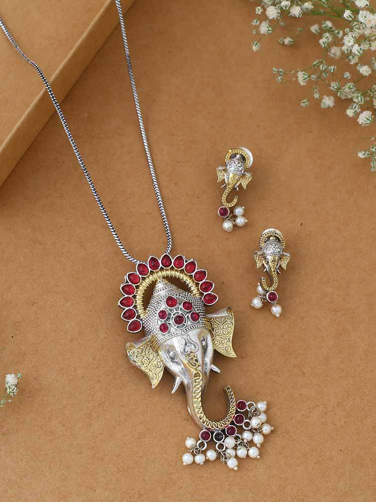 Rani Gajmukh Jewellery Set - Image 2