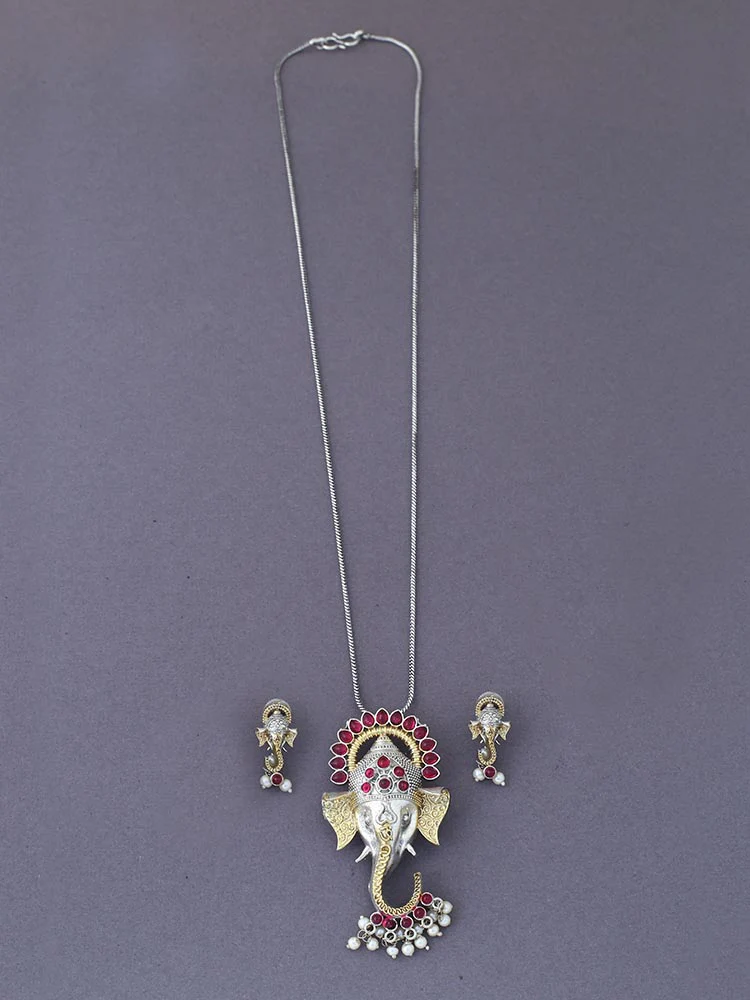 Rani Gajmukh Jewellery Set - Image 3