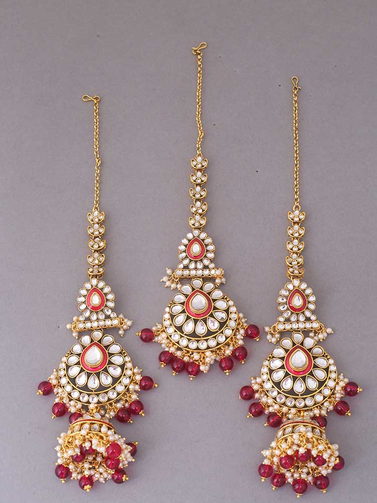 Rani Jinal Maang Tikka Set - Image 3