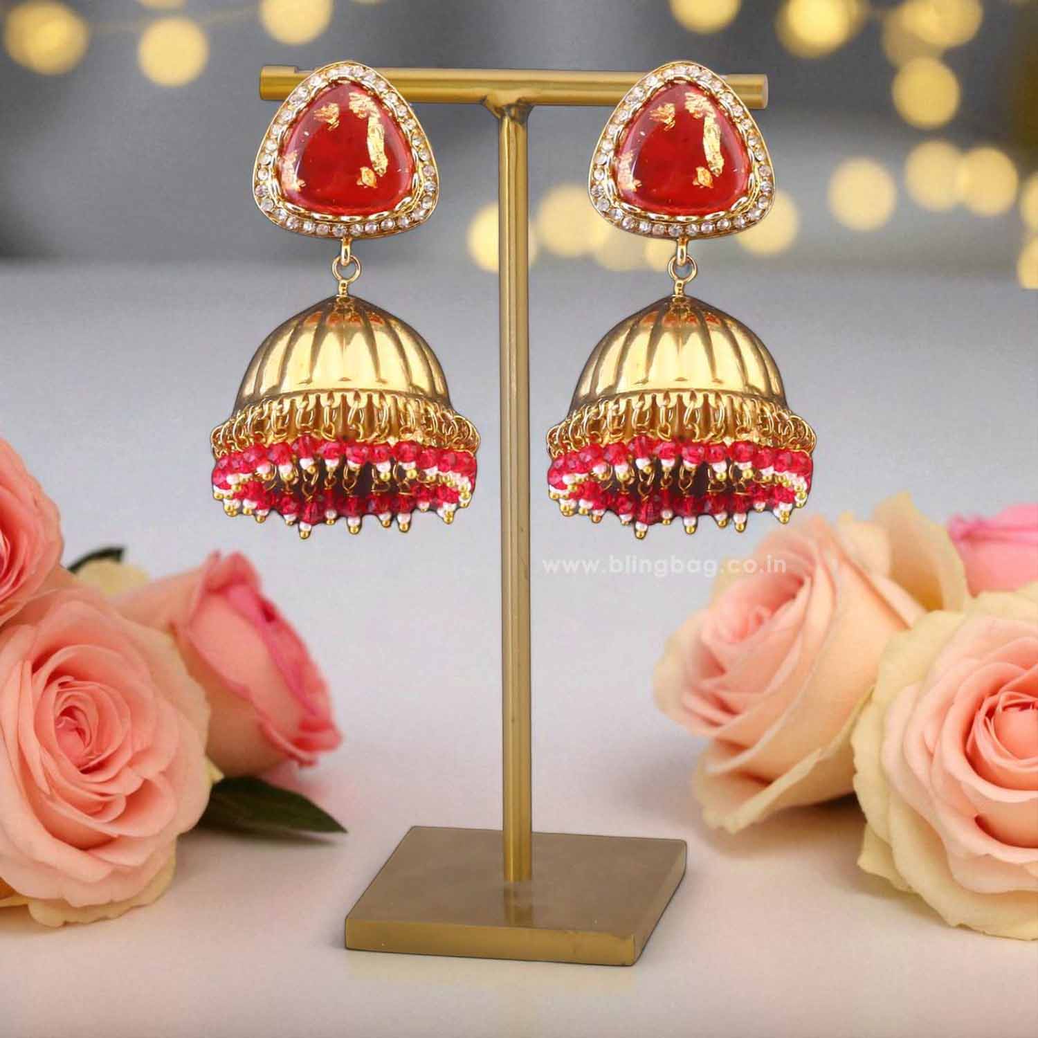Rani Kasturi Jhumkis - Image 2