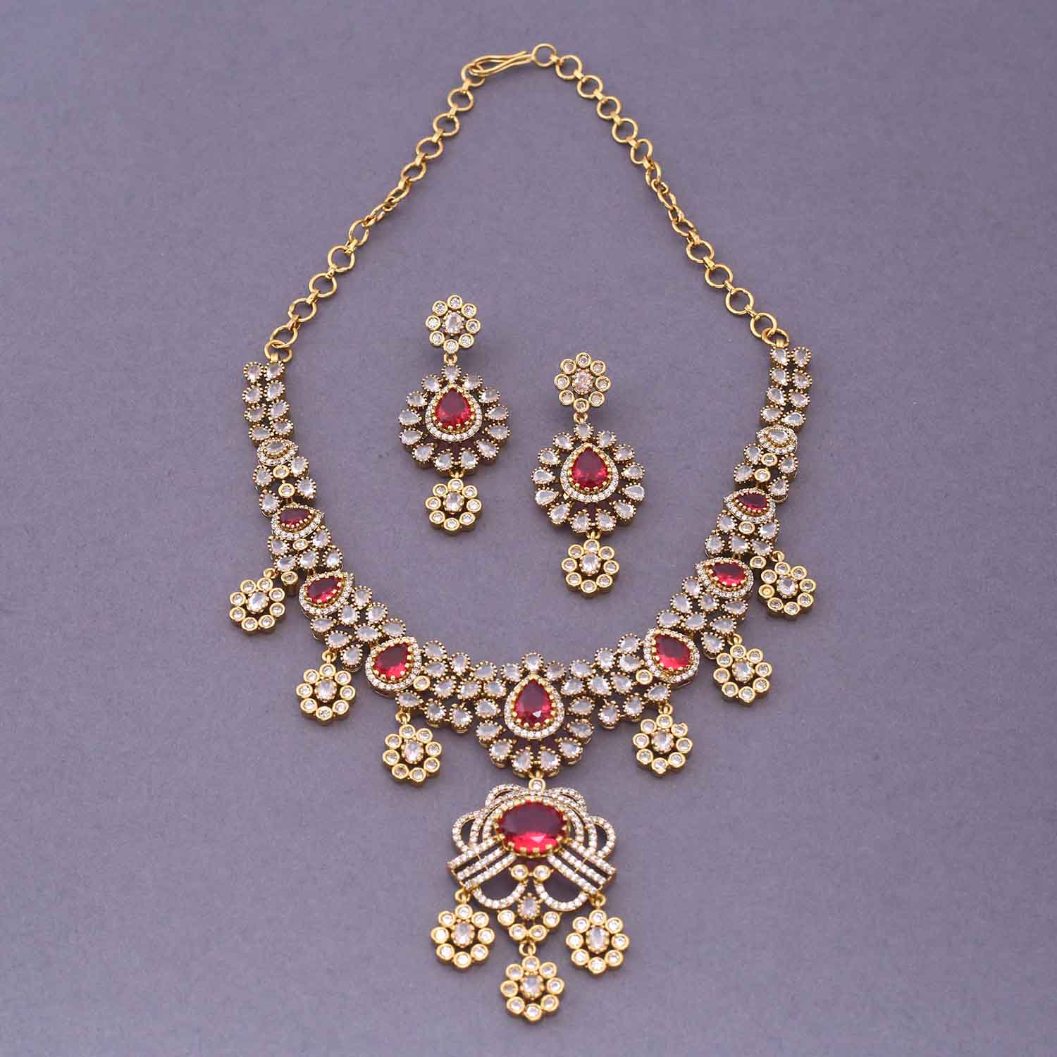 Rani Keziah Victorian Jewellery Set - New Arrival - Image 4