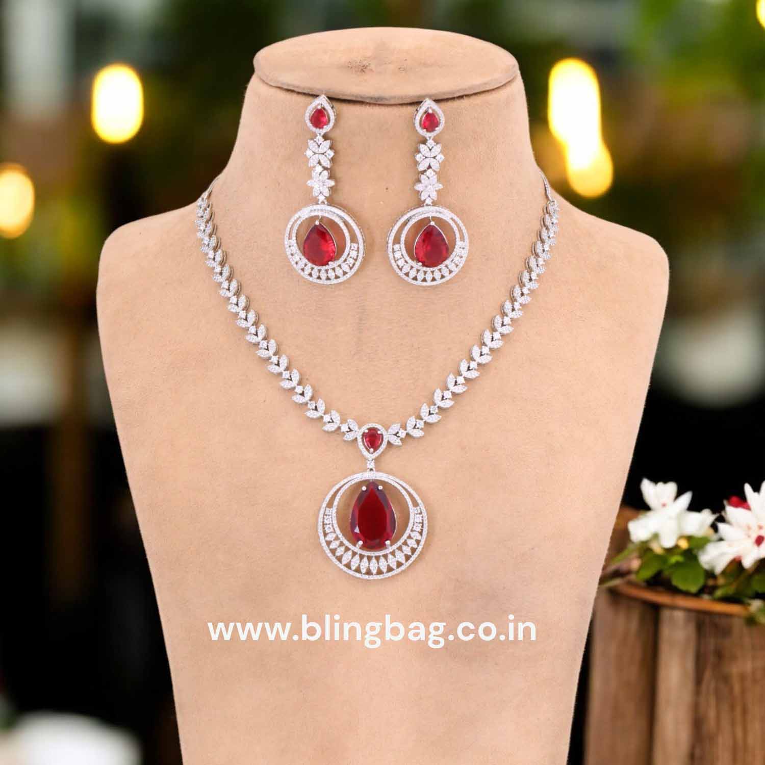 Rani Kitaye Zirconia Pendant Set - Image 2