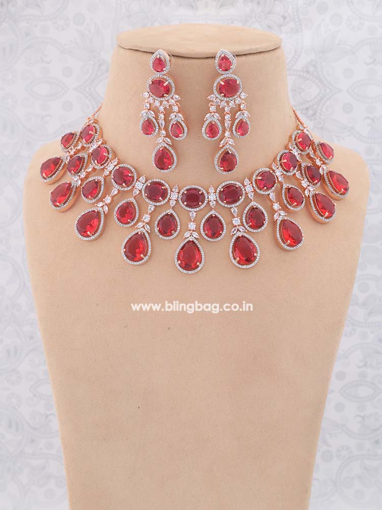 Rani Leo Zirconia Jewellery Set
