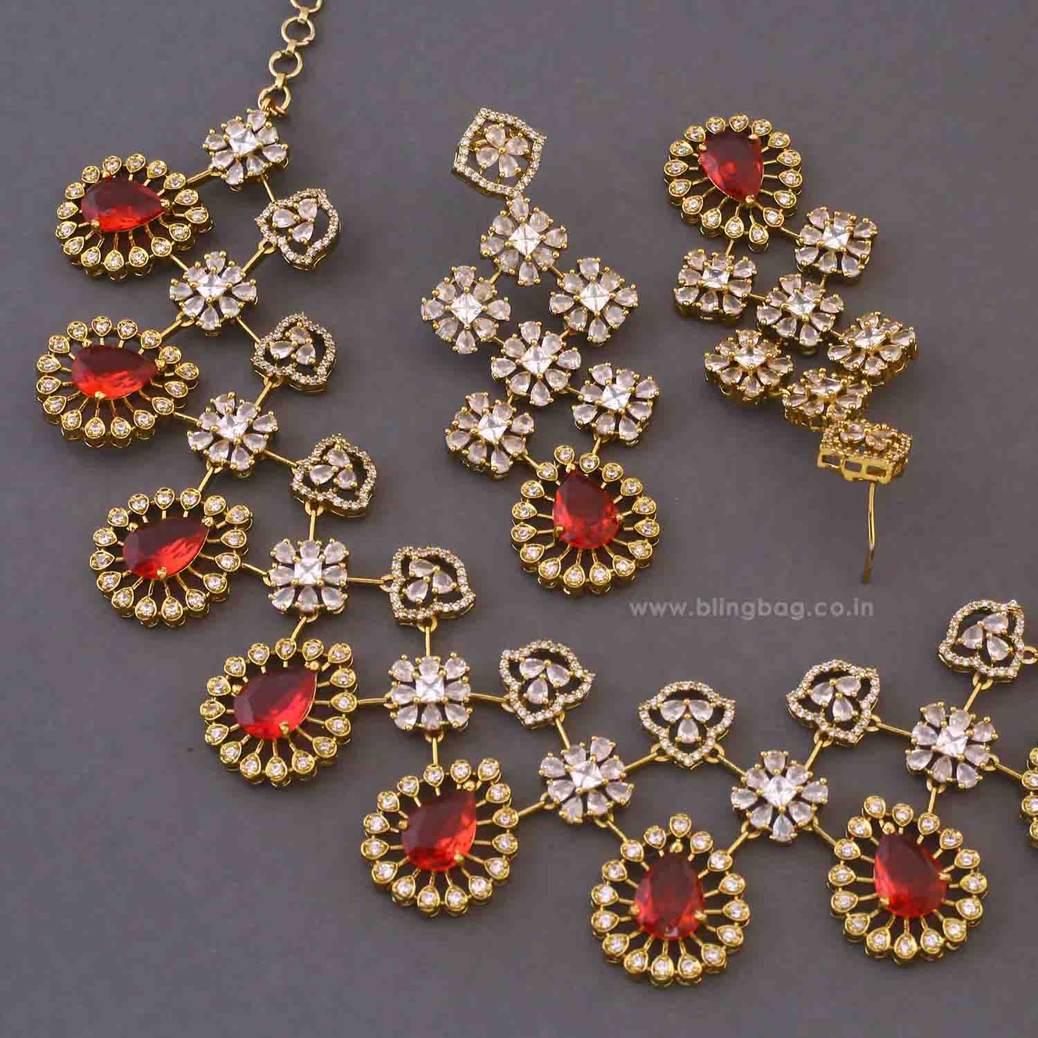 Rani Lioren Victorian Jewellery Set - New Arrival - Image 5