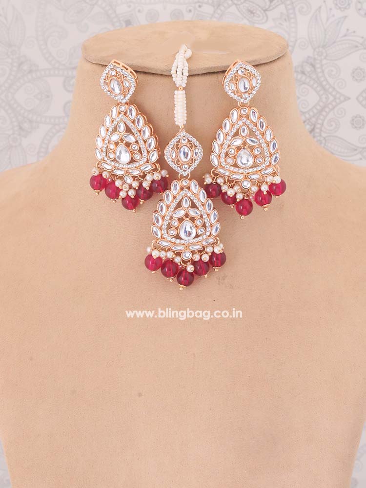 Rani Maanyata Kundan Jewellery Set - Image 3